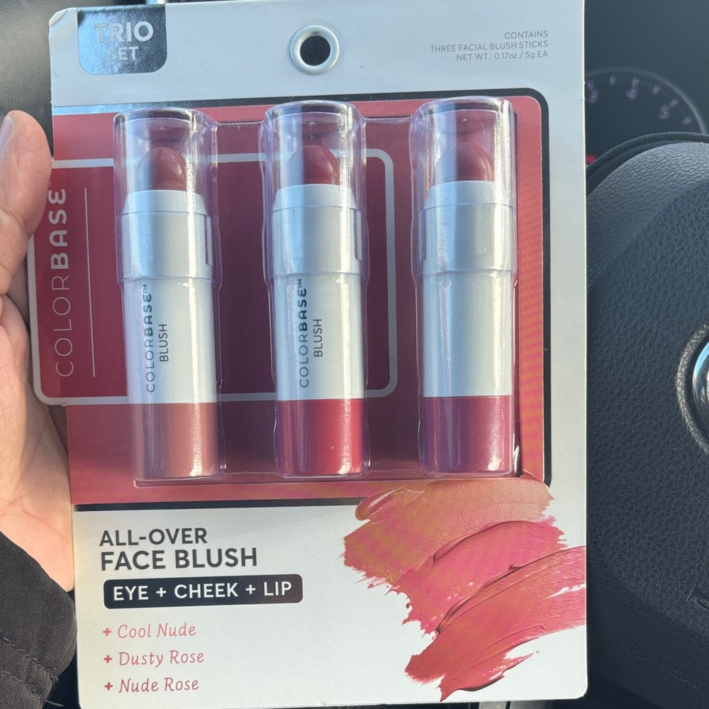 Trio New York Colorbase Blush Set - Cool Nude, Dusty Rose, Nude Rose